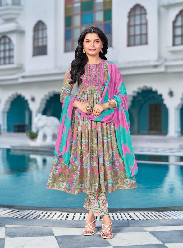 Kavya Ruhi Vol 26 catalog umbrella kurtis kids wear wholesale