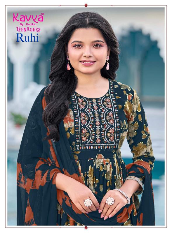 Kavya Ruhi Vol 26 catalog umbrella kurtis kids wear wholesale