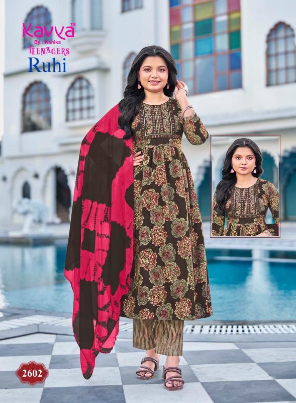 Kavya Ruhi Vol 26 catalog umbrella kurtis kids wear wholesale