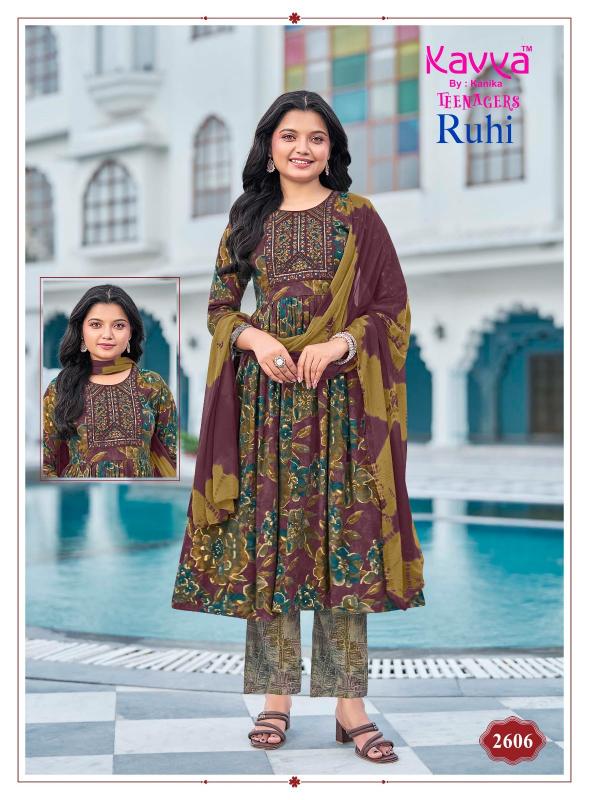 Kavya Ruhi Vol 26 catalog umbrella kurtis kids wear wholesale