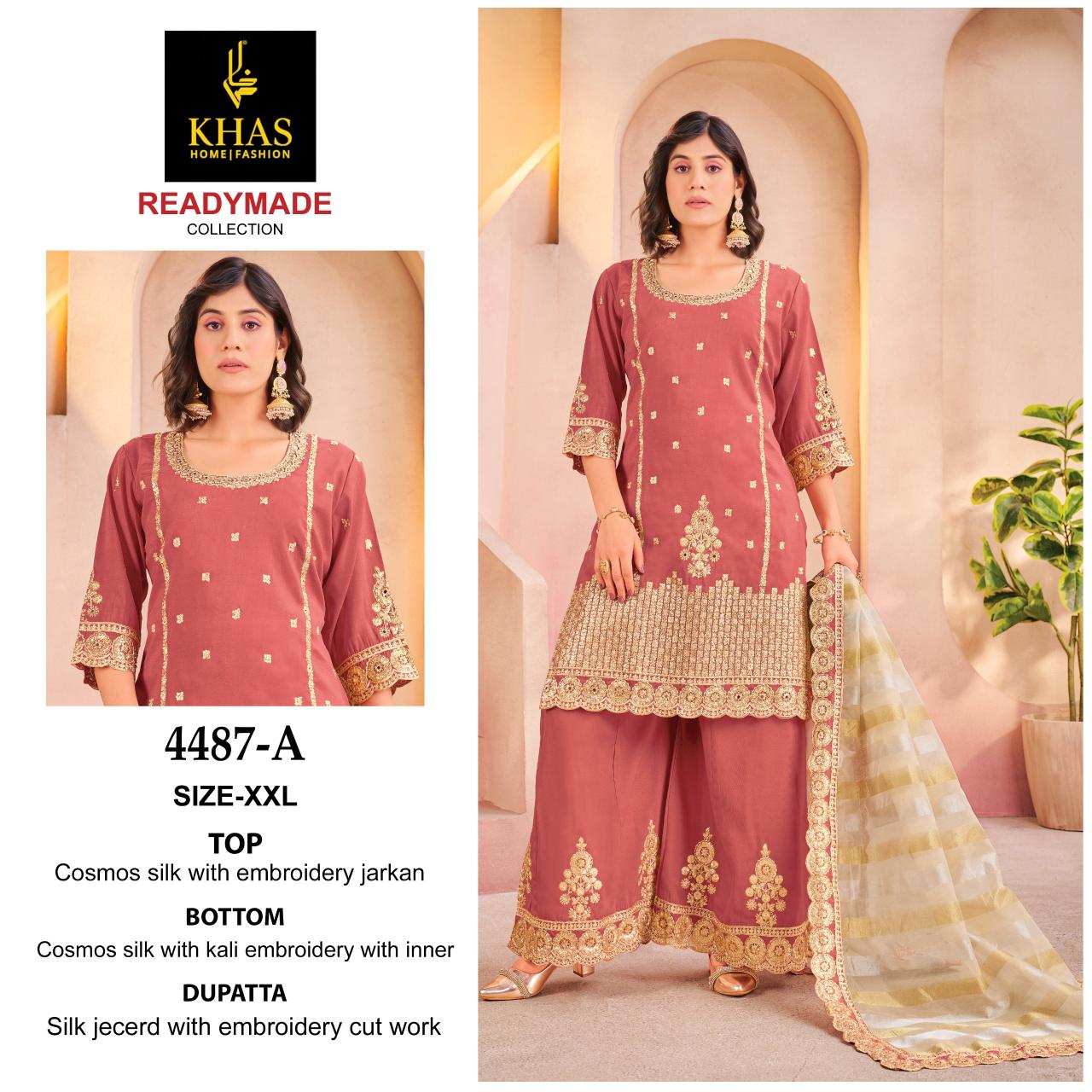 Khas 4487 catalog pakistani suits wholesalers