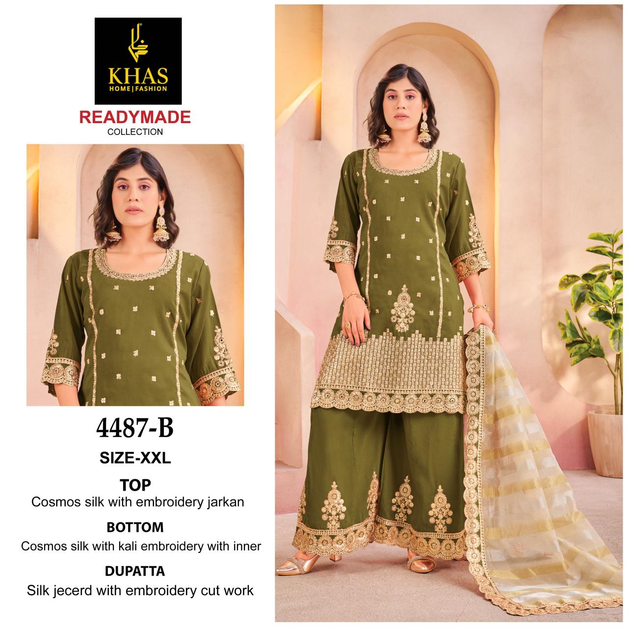 Khas 4487 catalog pakistani suits wholesalers