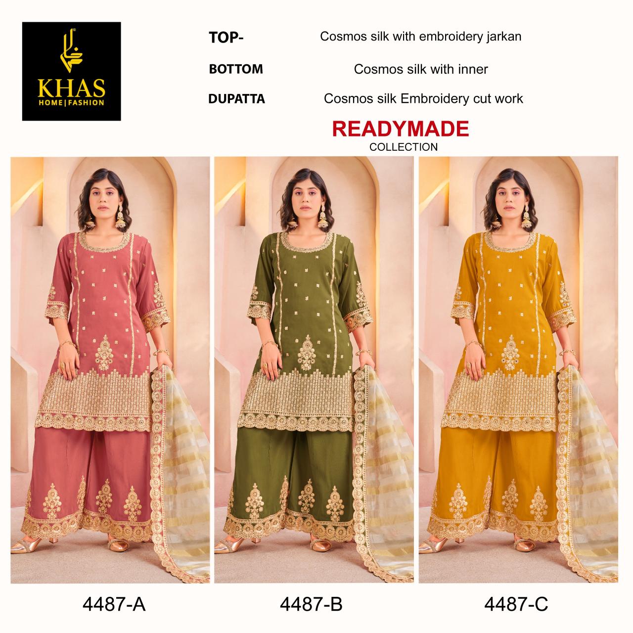 Khas 4487 catalog pakistani suits wholesalers