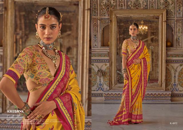 Kreshva Siyaara catalog uppada silk sarees wholesale dealers