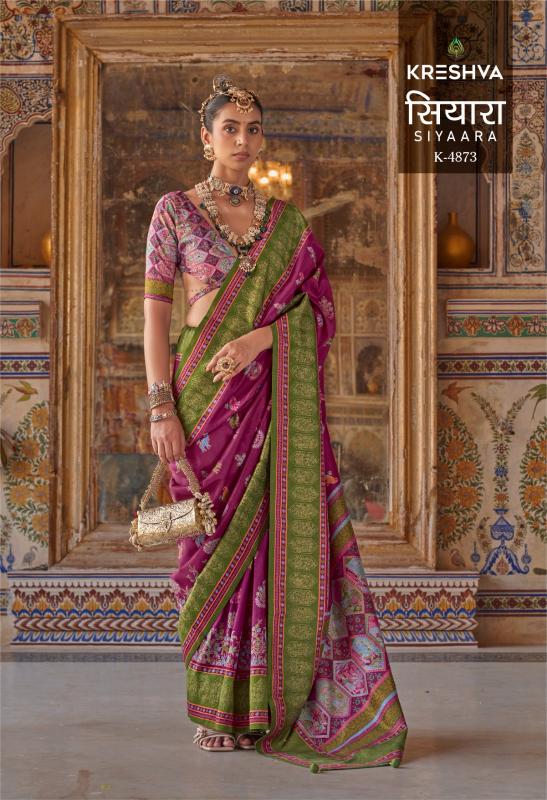 Kreshva Siyaara catalog uppada silk sarees wholesale dealers