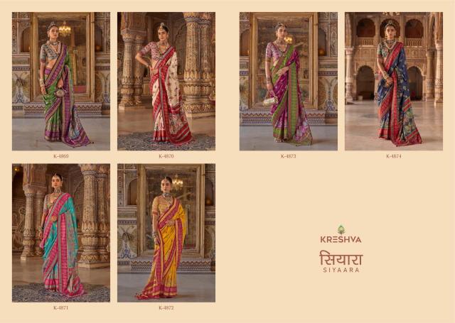 Kreshva Siyaara catalog uppada silk sarees wholesale dealers