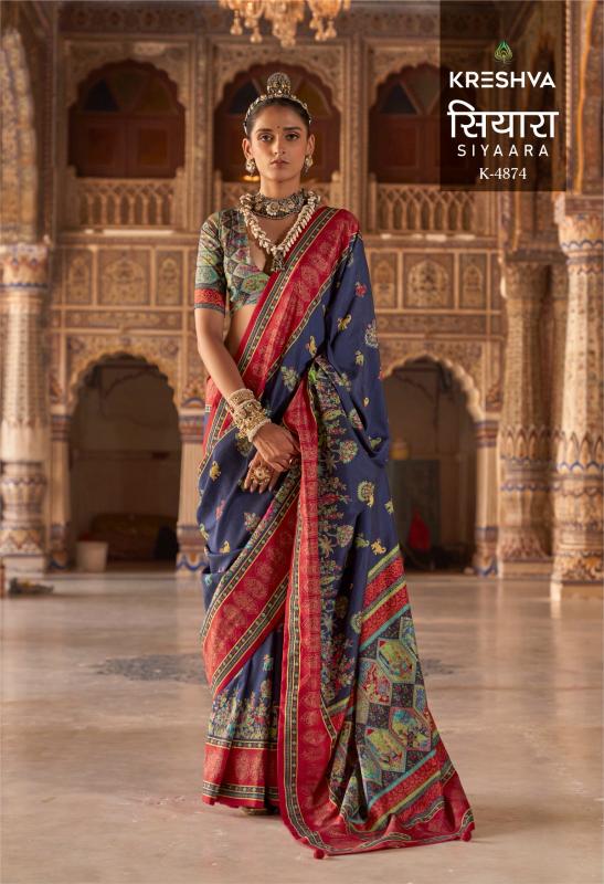 Kreshva Siyaara catalog uppada silk sarees wholesale dealers