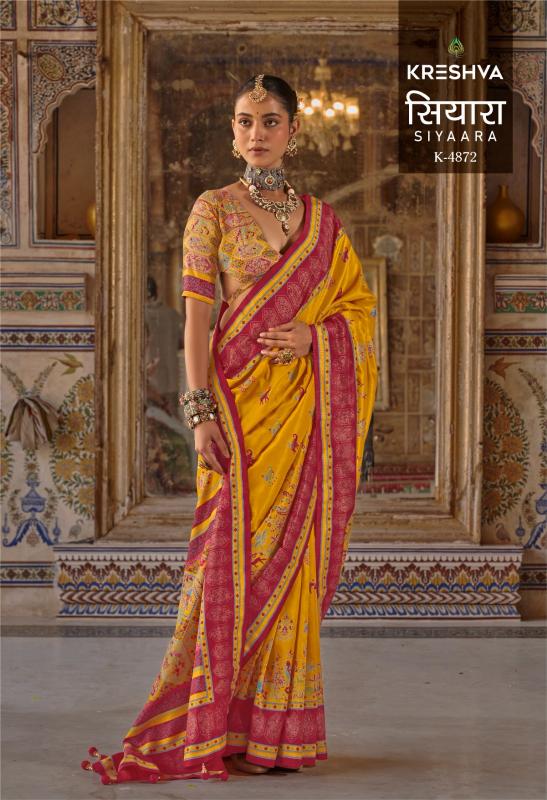 Kreshva Siyaara catalog uppada silk sarees wholesale dealers