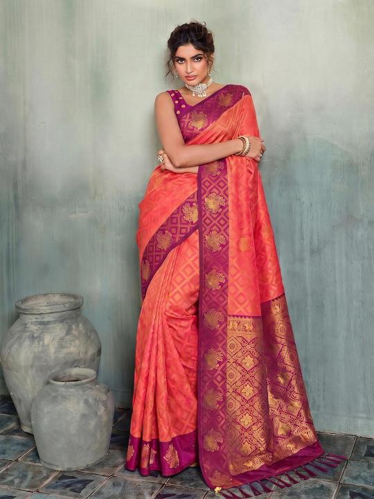 MADRAS HANDLOOM by SHREE SHYAM FASHION fancy designer Silk fabric FESTIVAL WEAR saree wholesale with Fancy latkan