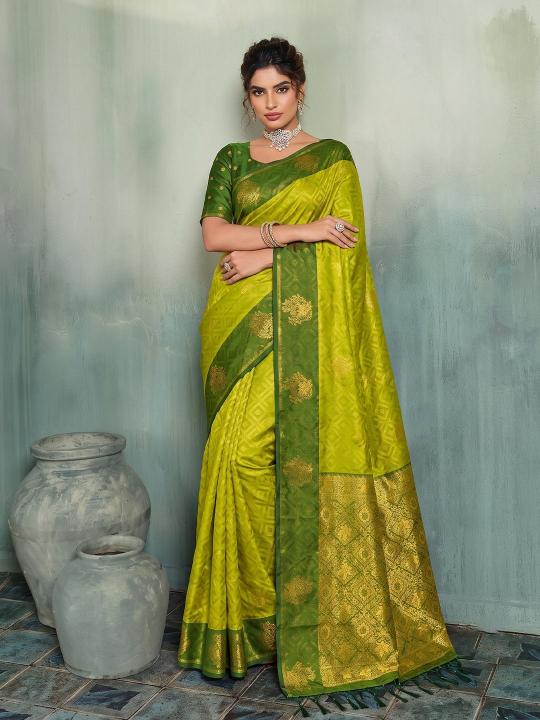 MADRAS HANDLOOM by SHREE SHYAM FASHION fancy designer Silk fabric FESTIVAL WEAR saree wholesale with Fancy latkan
