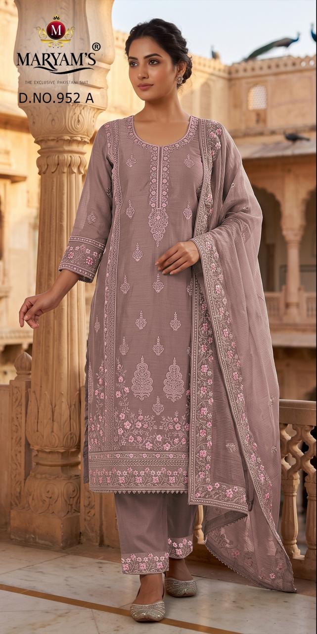 Maryams M 952 Catalog pakistani suits wholesale surat