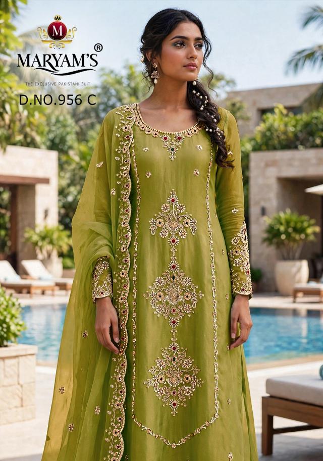 Maryams M 956 Catalog pakistani suits wholesale uk