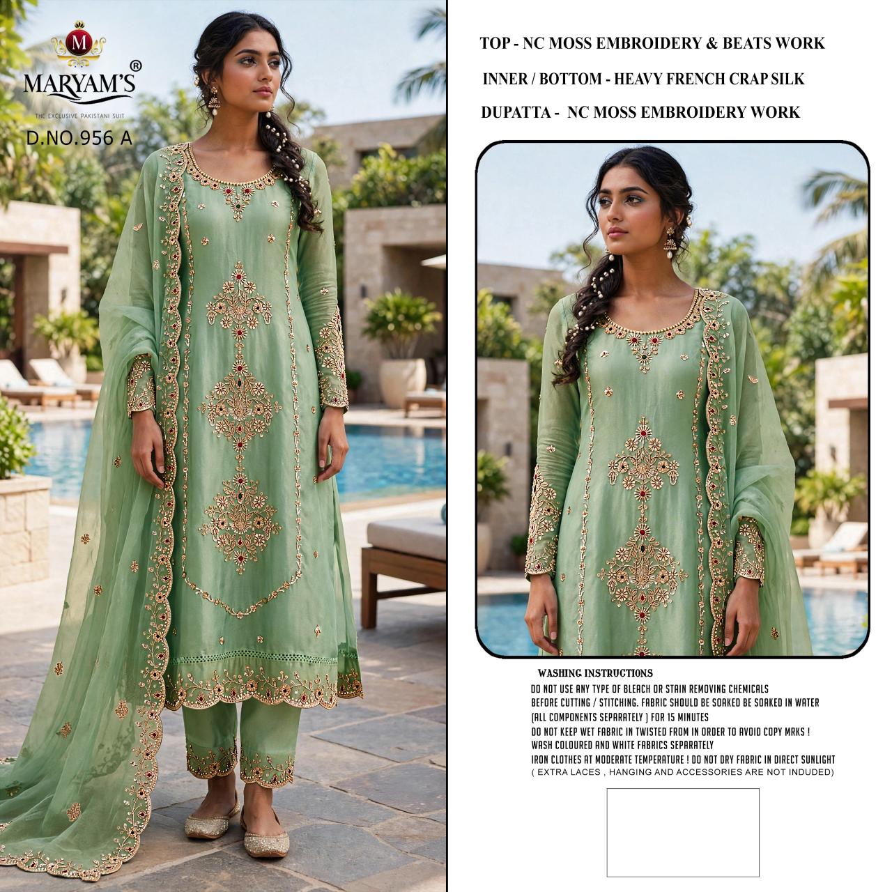 Maryams M 956 Catalog pakistani suits wholesale uk
