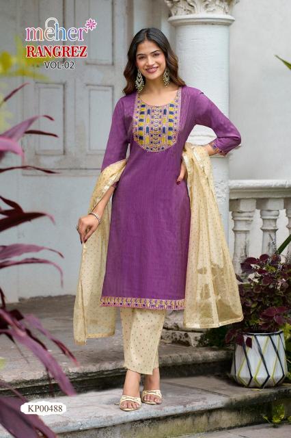 Meher Rangrez vol 2 catalog kb kurtis wholesale
