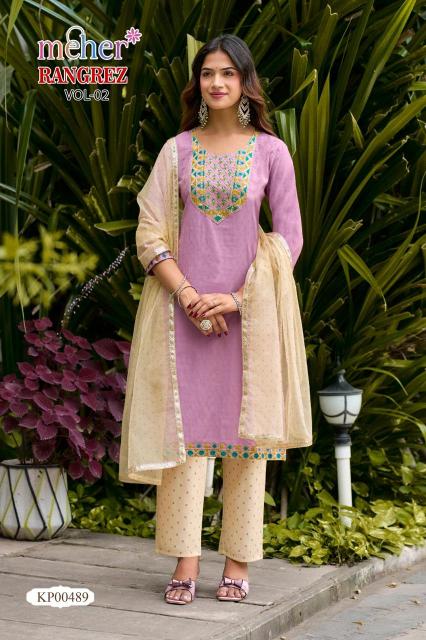 Meher Rangrez vol 2 catalog kb kurtis wholesale