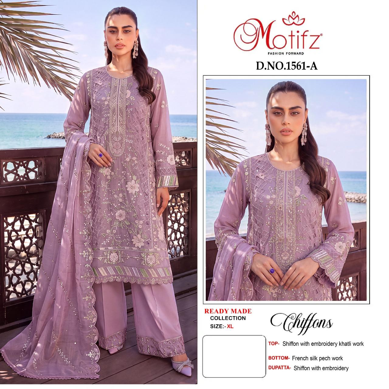 Motifz 1561 catalog wholesale pakistani suits in delhi