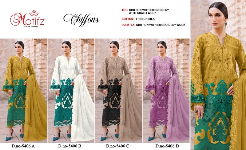 Motifz 5406 catalog pakistani suits wholesale in delhi