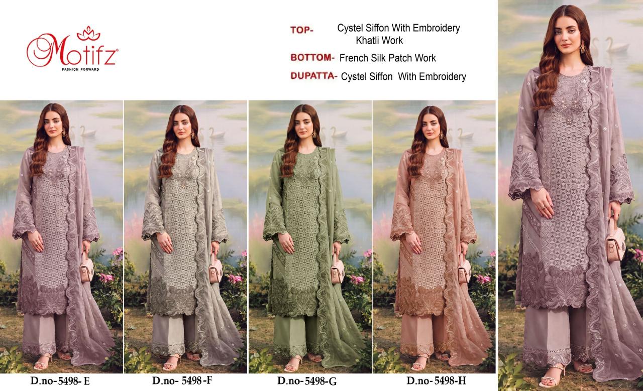 Motifz 5498 catalog wholesale pakistani designer suits