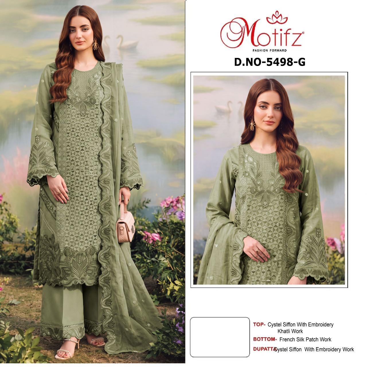 Motifz 5498 catalog wholesale pakistani designer suits