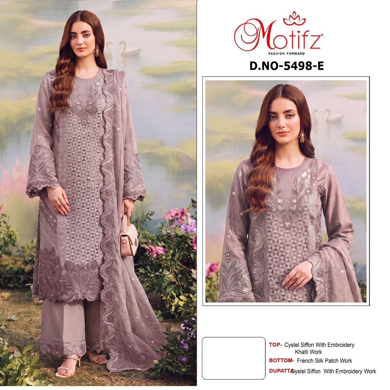 Motifz 5498 catalog wholesale pakistani designer suits