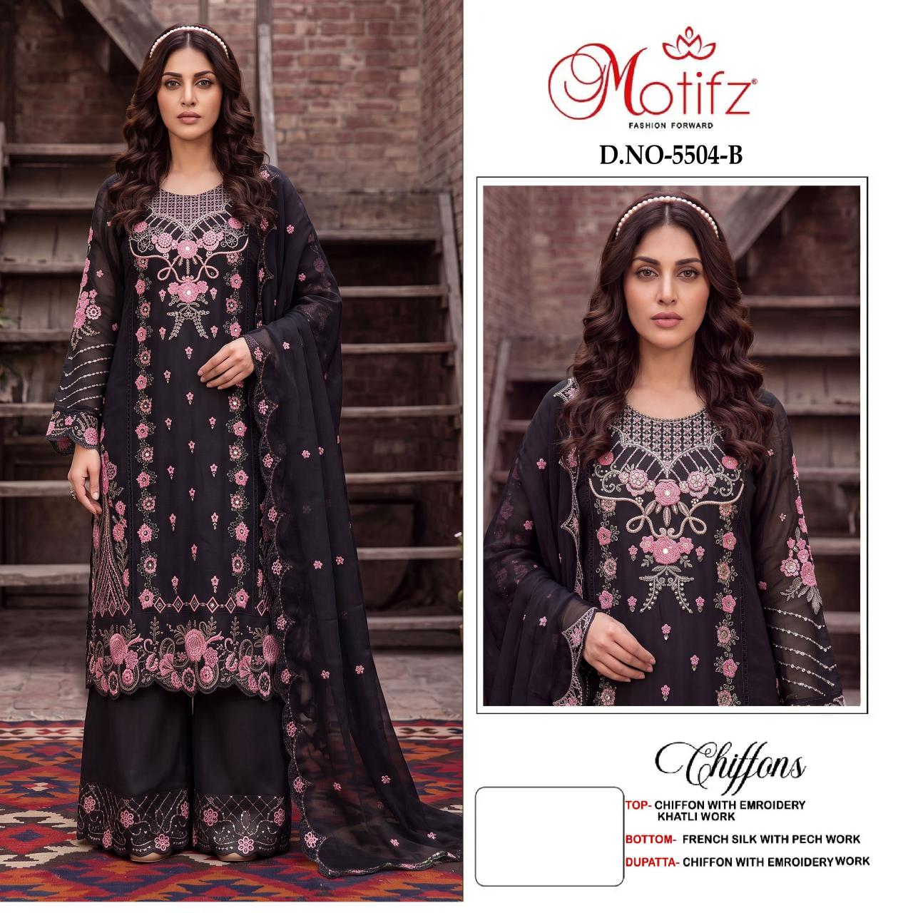 Motifz 5504 catalog wholesale pakistani suits in kashmir