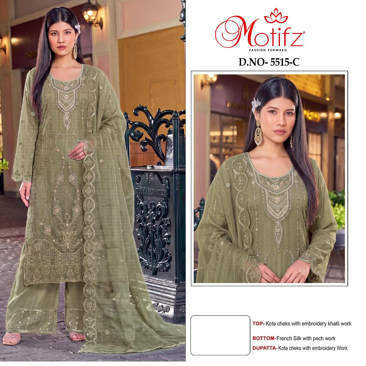 Motifz 5515 catalog pakistani suits online india wholesale