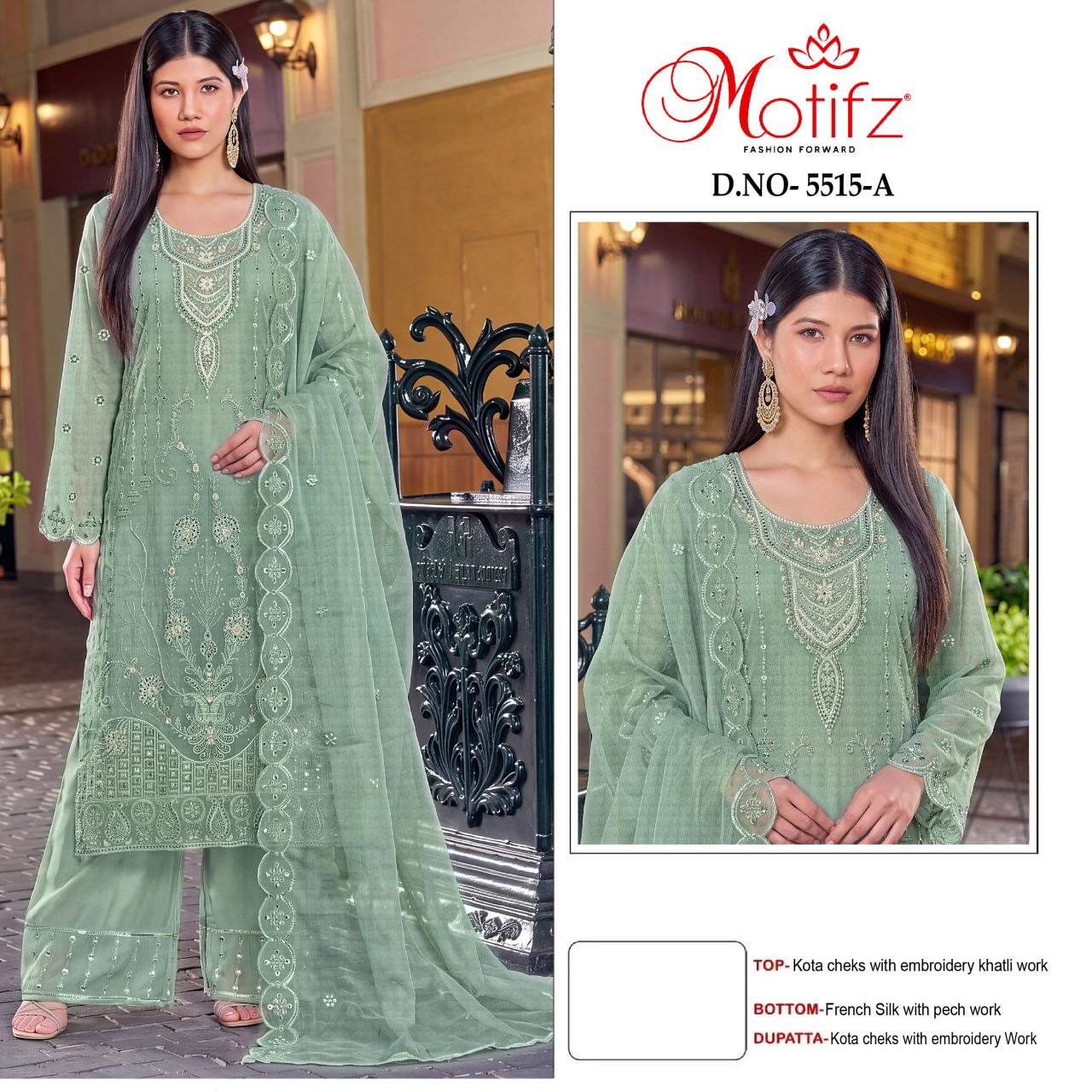 Motifz 5515 catalog pakistani suits online india wholesale
