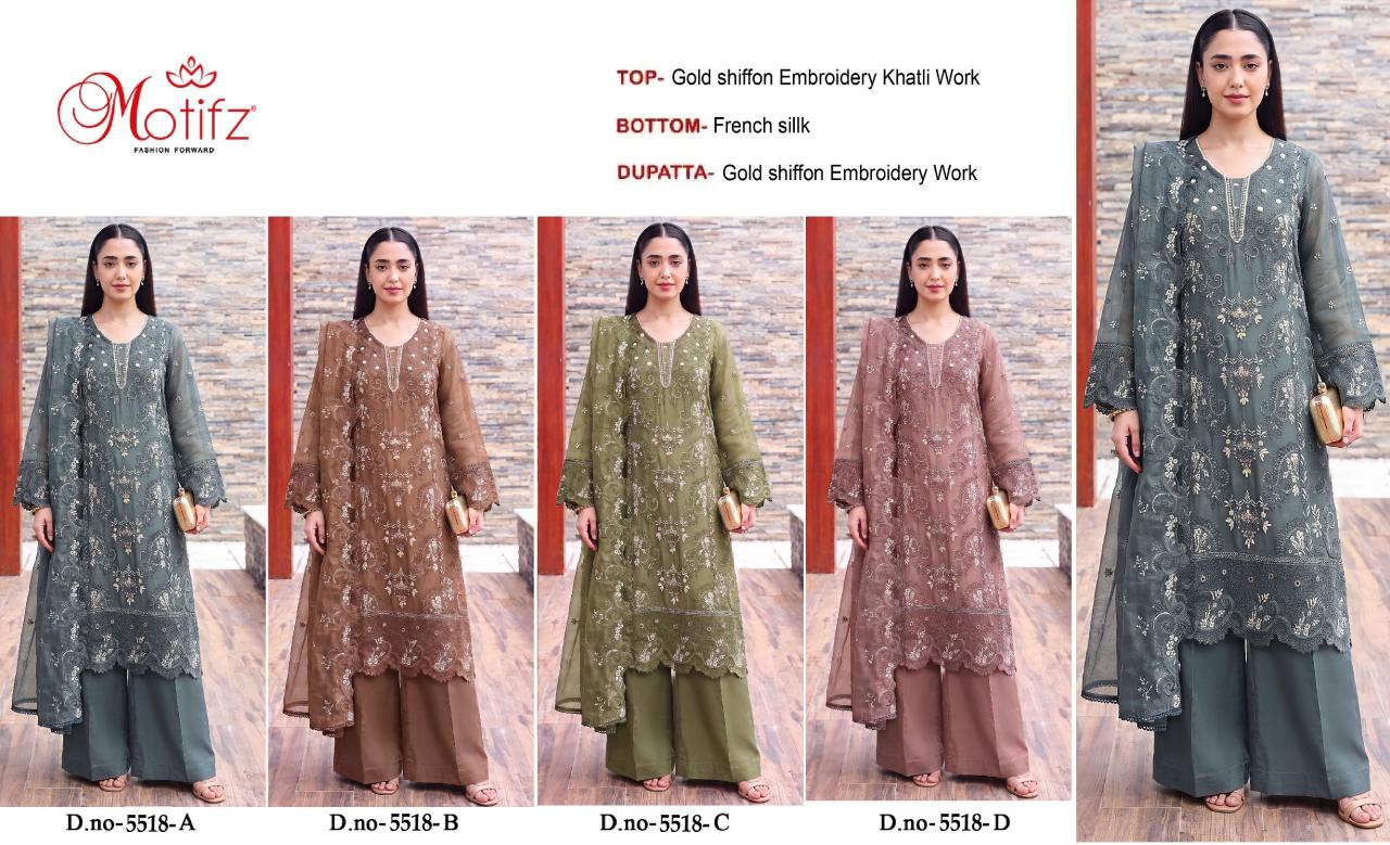 Motifz 5518 catalog pakistani suits at wholesale price in delhi