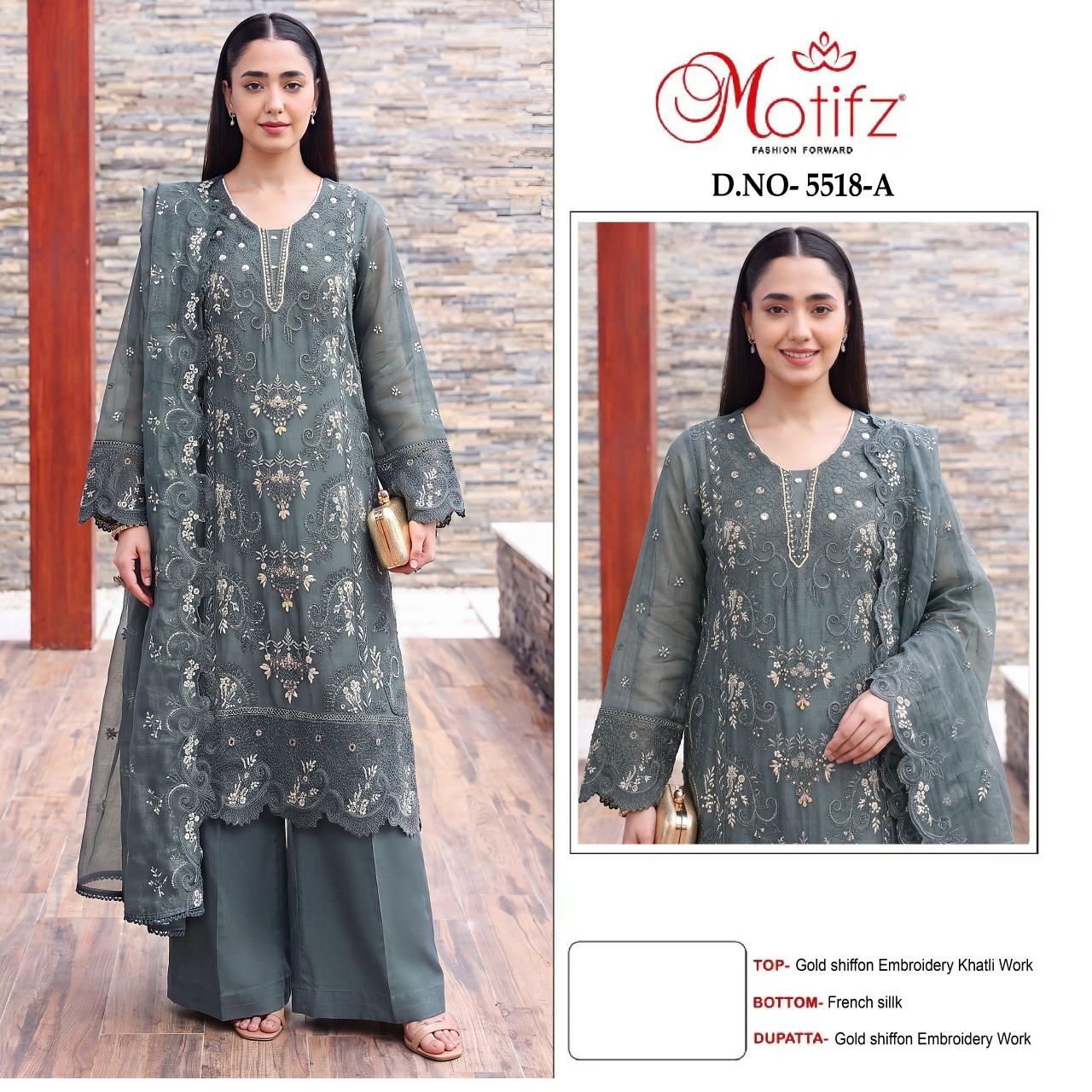 Motifz 5518 catalog pakistani suits at wholesale price in delhi