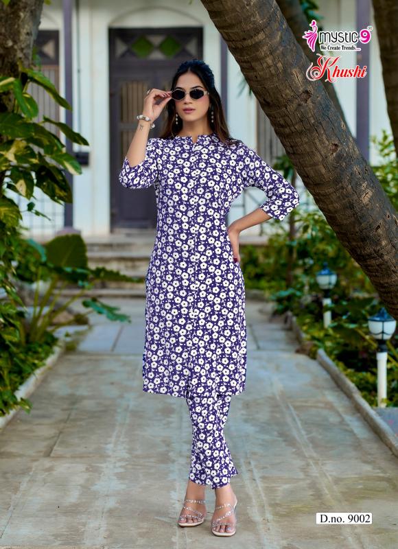 Mystic 9 Khushi Vol 9 catalog ladies coord set wholesale