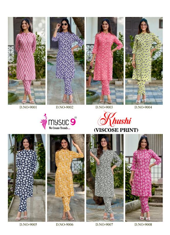 Mystic 9 Khushi Vol 9 catalog ladies coord set wholesale