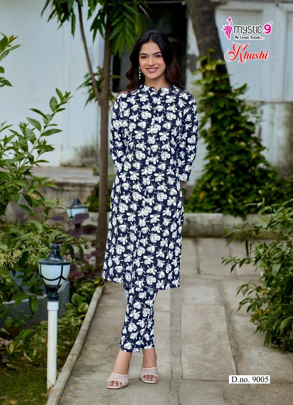 Mystic 9 Khushi Vol 9 catalog ladies coord set wholesale