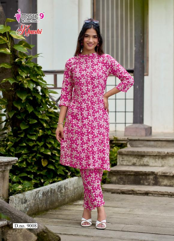 Mystic 9 Khushi Vol 9 catalog ladies coord set wholesale