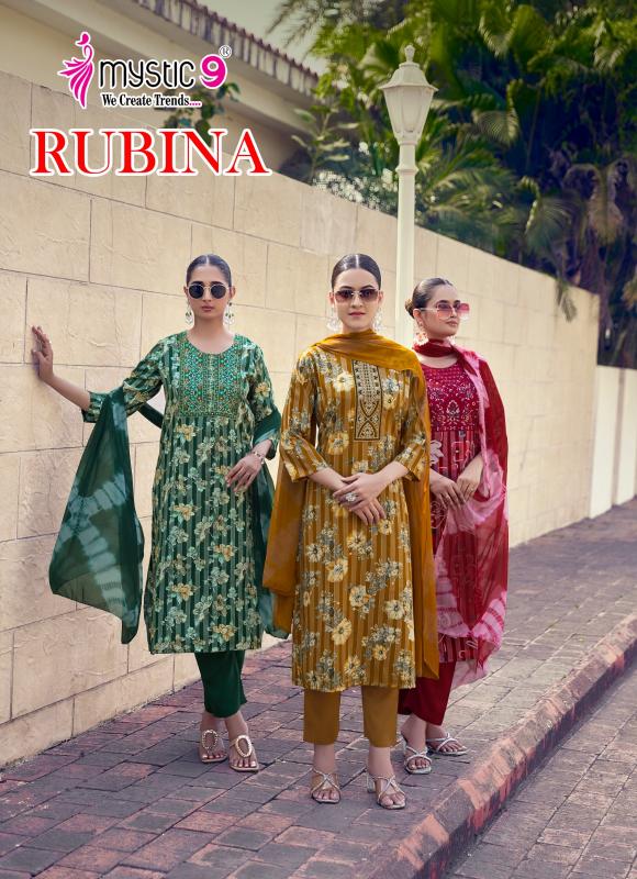 Mystic 9 Rubina Vol 12 catalog psyna kurti wholesale