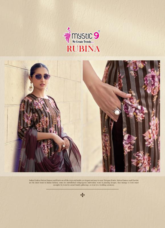 Mystic 9 Rubina Vol 12 catalog psyna kurti wholesale
