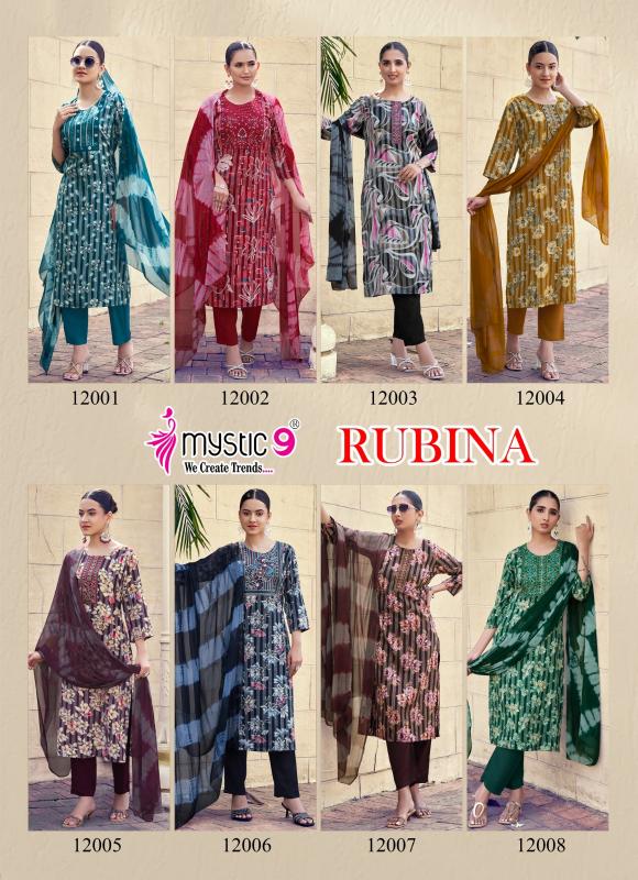 Mystic 9 Rubina Vol 12 catalog psyna kurti wholesale