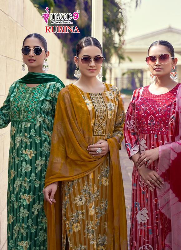Mystic 9 Rubina Vol 12 catalog psyna kurti wholesale