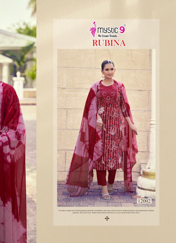 Mystic 9 Rubina Vol 12 catalog psyna kurti wholesale