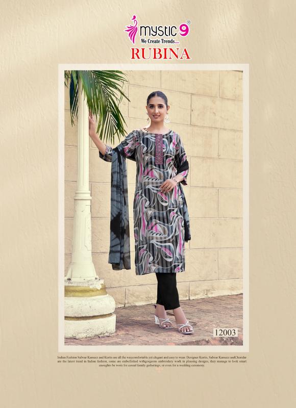 Mystic 9 Rubina Vol 12 catalog psyna kurti wholesale