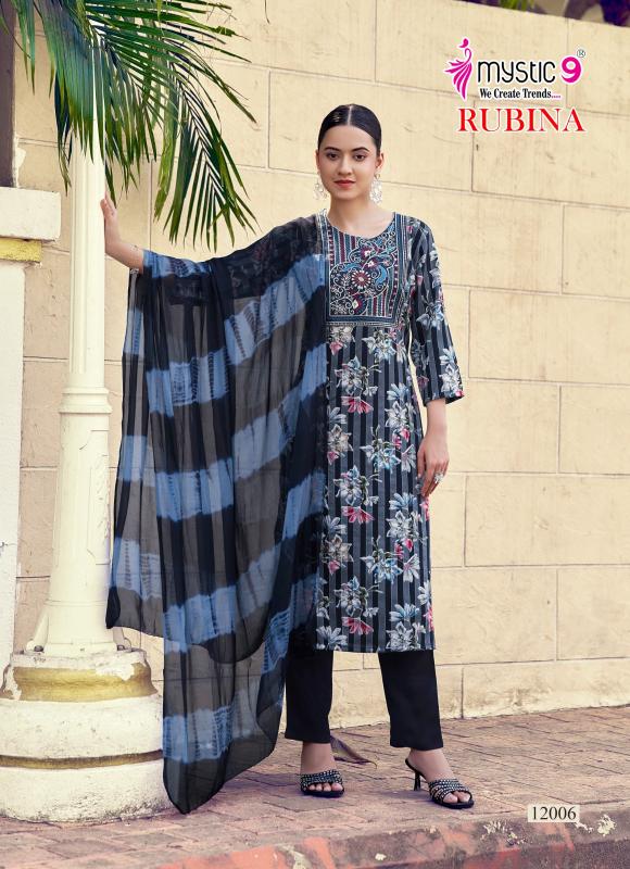 Mystic 9 Rubina Vol 12 catalog psyna kurti wholesale