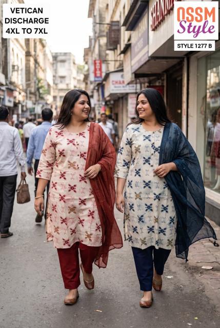 Ossm 1276 & 1277 & 1278 catalog www plus size kurti wholesaler manufacturer