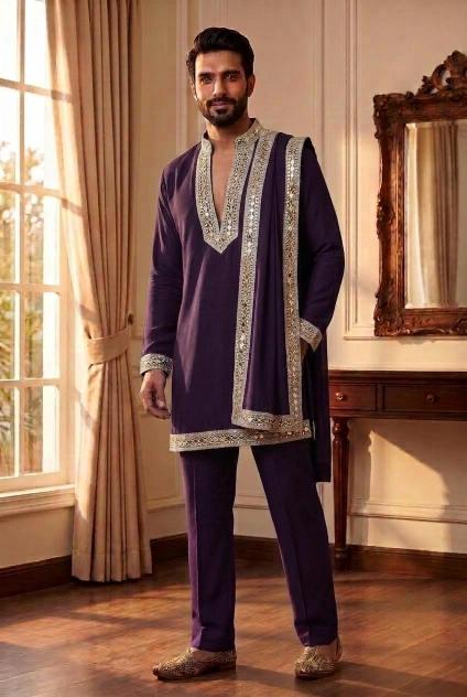 Outluk Wedding W5201 To W5204 vol 2 catalog mens wear wholesaler
