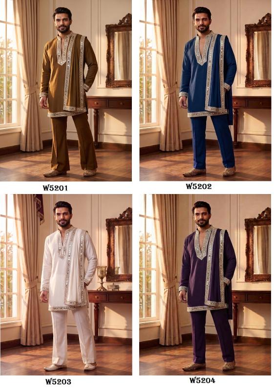 Outluk Wedding W5201 To W5204 vol 2 catalog mens wear wholesaler