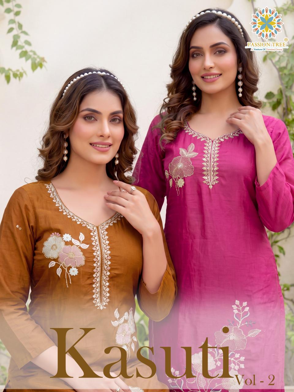 Passion Tree Kasuti vol 2 catalog kurti wholesaler in cuttack