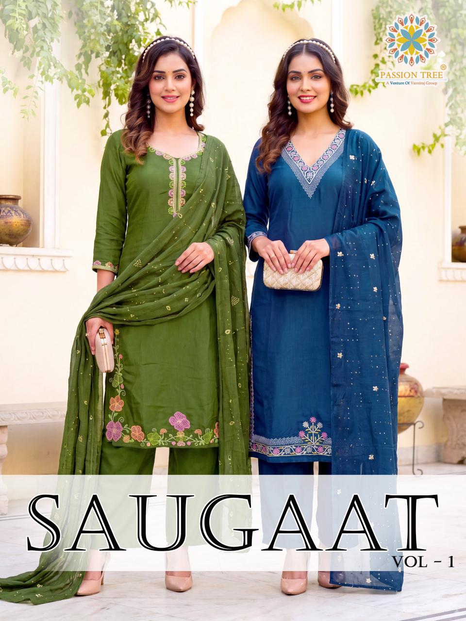 Passion Tree Saugaat vol 1 catalog cheap kurti wholesale in delhi