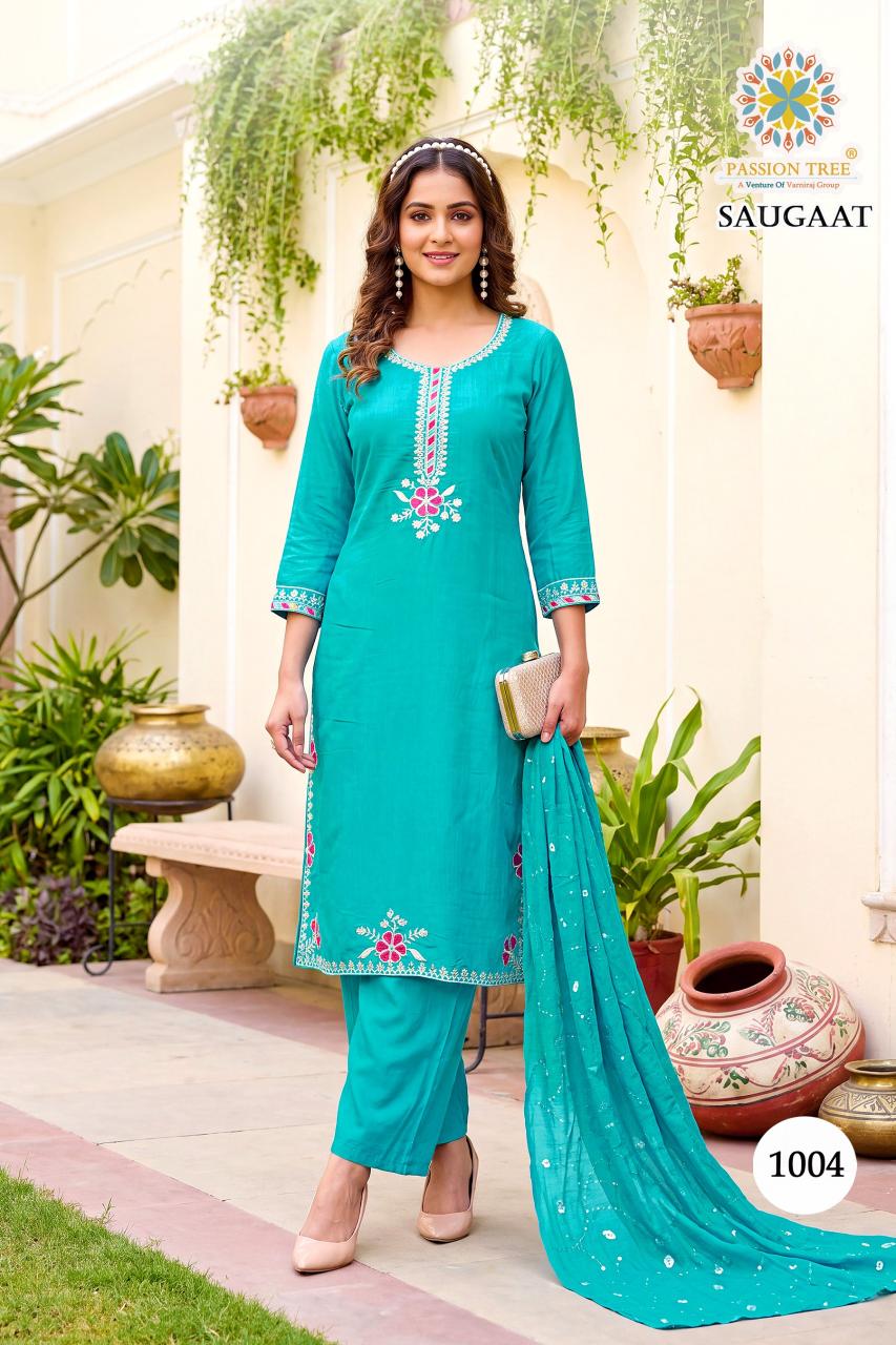 Passion Tree Saugaat vol 1 catalog cheap kurti wholesale in delhi