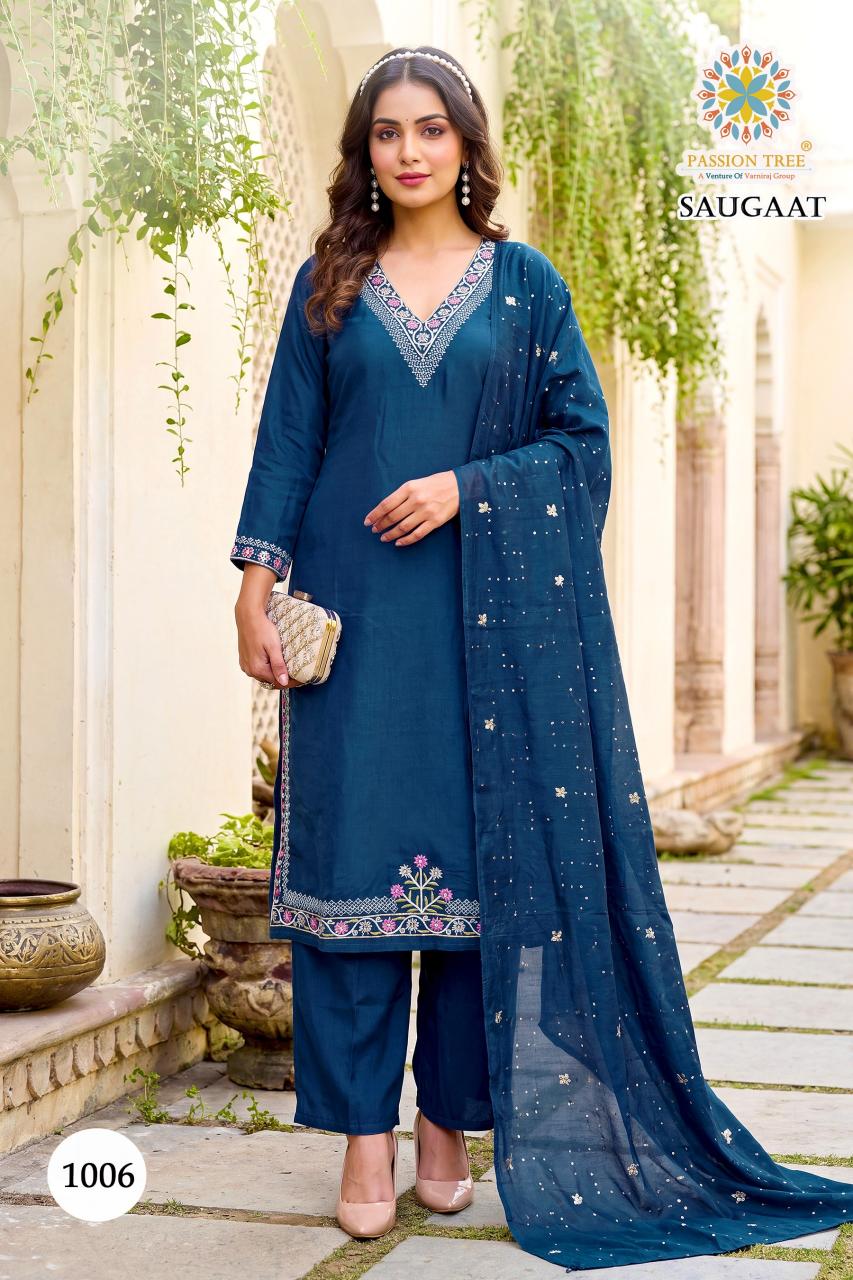 Passion Tree Saugaat vol 1 catalog cheap kurti wholesale in delhi