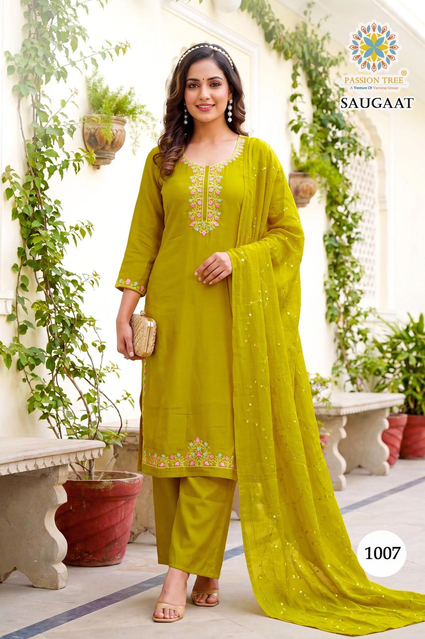 Passion Tree Saugaat vol 1 catalog cheap kurti wholesale in delhi