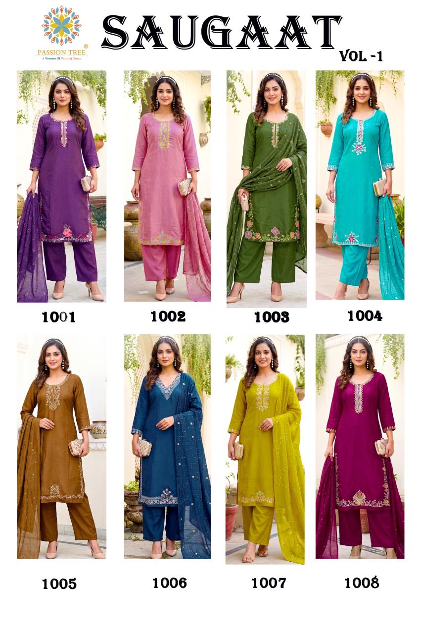 Passion Tree Saugaat vol 1 catalog cheap kurti wholesale in delhi