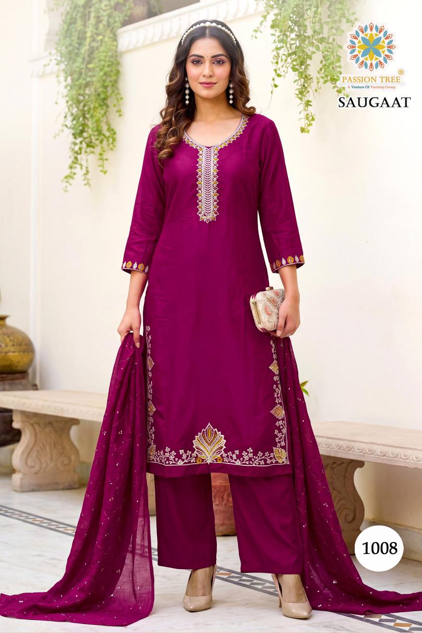 Passion Tree Saugaat vol 1 catalog cheap kurti wholesale in delhi